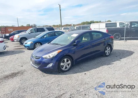 2013 Hyundai Elantra Gls z USA, uszkodzony, nr VIN 5NPDH4AE3DH279917